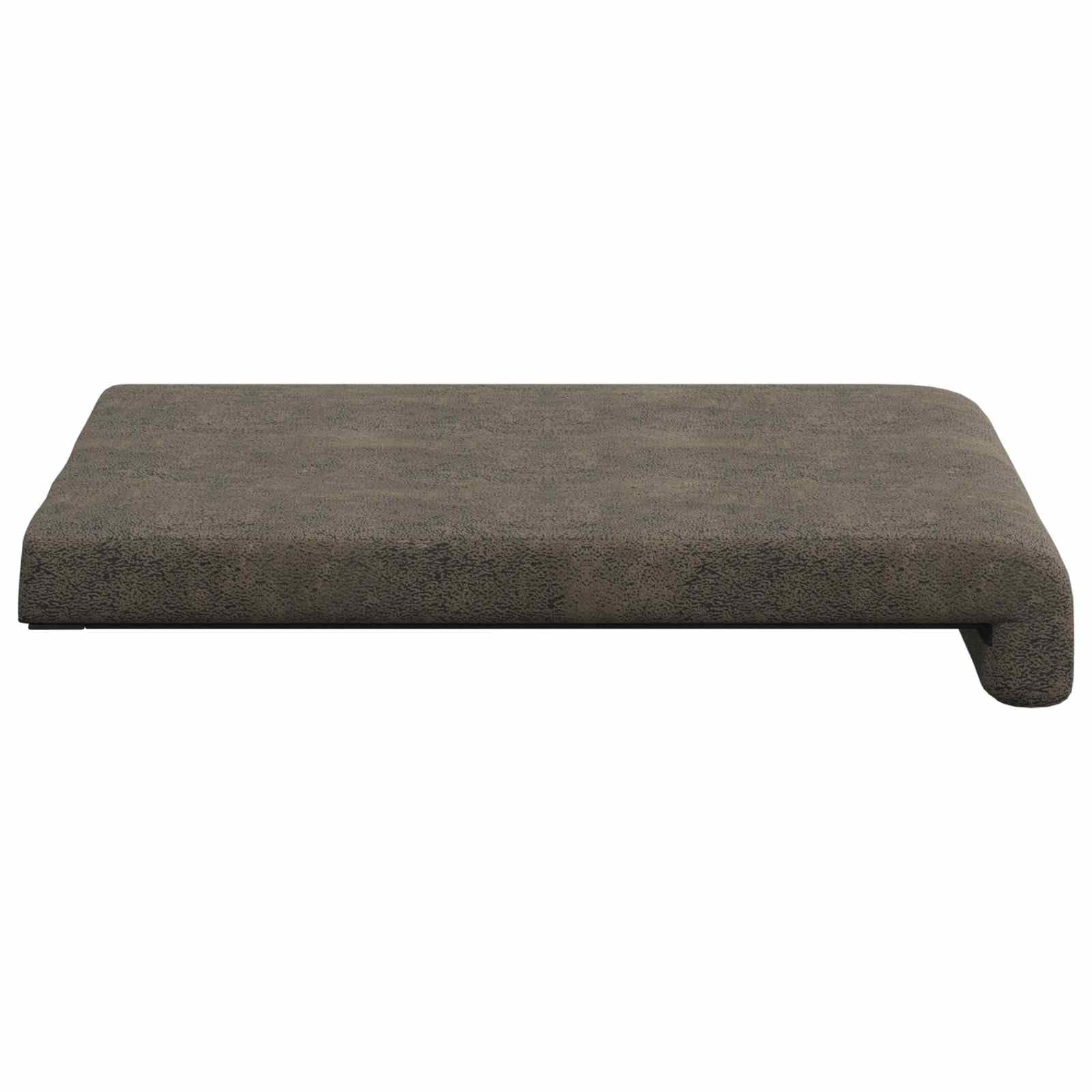 Poduszka na ławkę, 4 sztuki, sztuczny zamsz, ciemnoszara, głębokość 35 cm | Kształt litery L, rama z materiału drewnopochodnego, wypełnienie pianką, antypoślizgowe, łatwe do czyszczenia