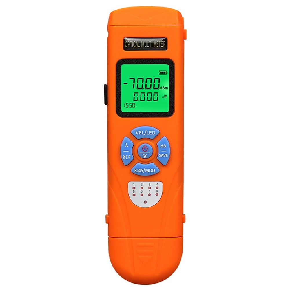 Mini Compteur de Puissance Optique Rechargeable en un Localisateur Visuel de Défauts Test de Câble Réseau Testeur de Fibre Optique VFL 50 MW