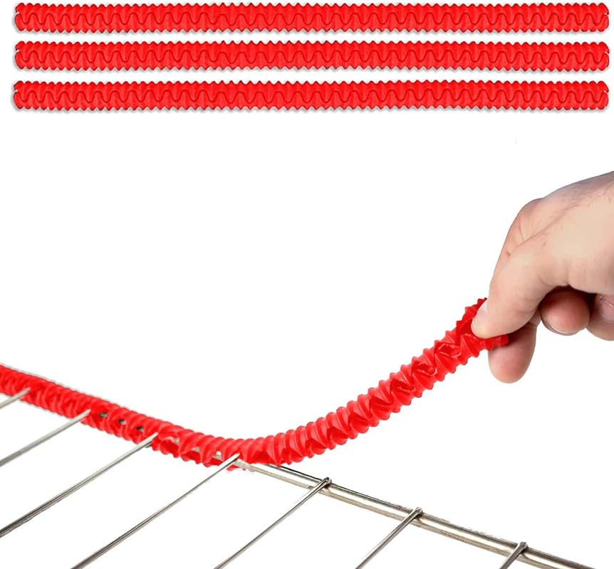 MosQuick® 2 pcs Oven Rack Guards These Silicone Edge Protector Acts as Perfect Shield for Oven Must Have Baking Essentials Heat Protector Oven Rack OTG Accessories Oven Accessories 14 Inches Long.