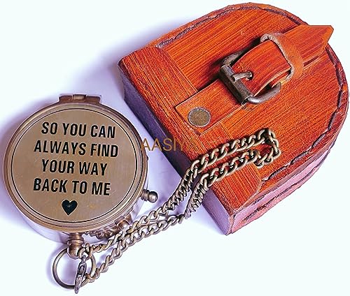 Aasiya So You Can Always Find Your Way Back Home”, Camping Compass Engraved With Gift Compass For Birthday, Anniversary, Graduation Day, Valentine’s Day, Baptism Gifts, Inspirational Gift #TOP7