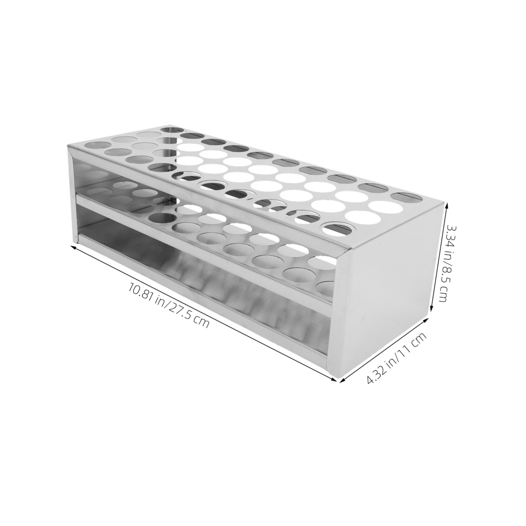 Mobestech 3piezas Soporte De Tubos De Ensayo De Inoxidable De Organizador Portátil Para Laboratorio Compatible Tubos Para Mejorar La Eficiencia Experimentos