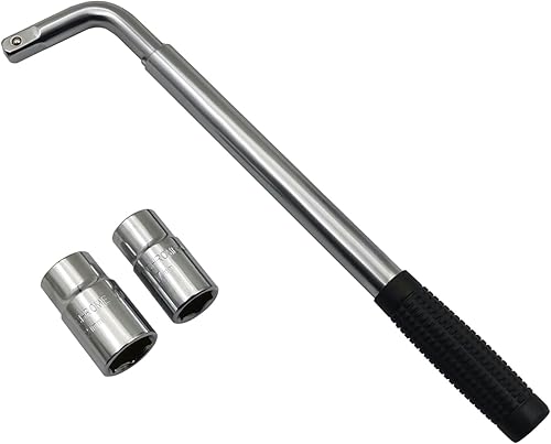 Llave telescópica, llave de llanta extendida con bolsa de enchufes CR-V de 170.748 in y 210.906 in para automóvil, furgoneta, camión