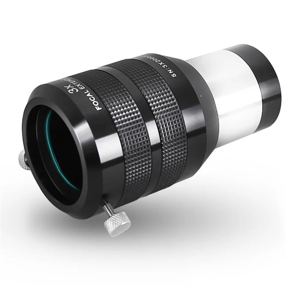 Lente Barlow 3X for telescopio astronómico de 2 Pulgadas, Accesorios for astrofotografía con Adaptador 1,25 Piezas para telescopio astronómico