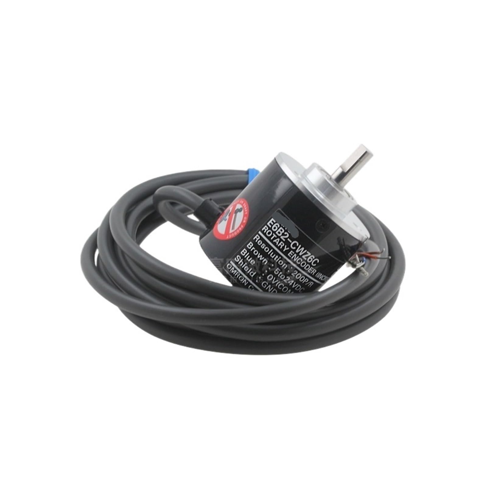 Codeur rotatif E6B2-CWZ6C à arbre solide 6mm robuste pour milieu vibrant