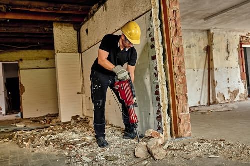 Bild 4 - Einhell Abbruchhammer TC-DH 43 (1.600 W, 43 J Einzelschlagstärke, robuste SDS-hex-Werkzeugaufnahme, 180°-verstellbarer Zusatzhandgriff, inkl. Spitz- und Flachmeißel, Koffer)