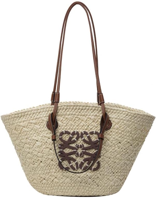 Straw market woven bag