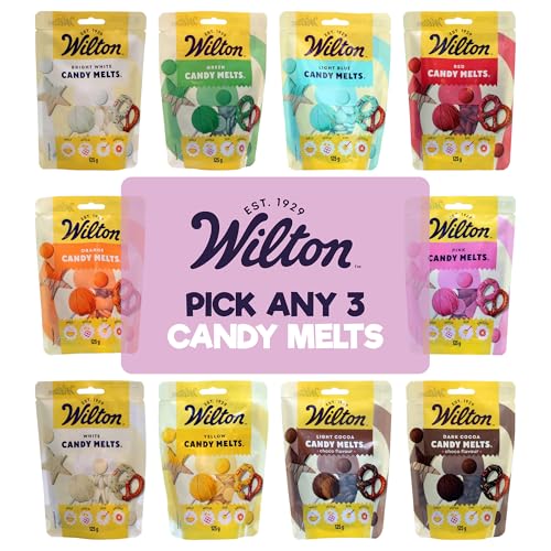 Wilton Candy Melts 125g Pick Any 3 | Sweet Creamy Coating for Cake Pops Cakes Candies & Treats