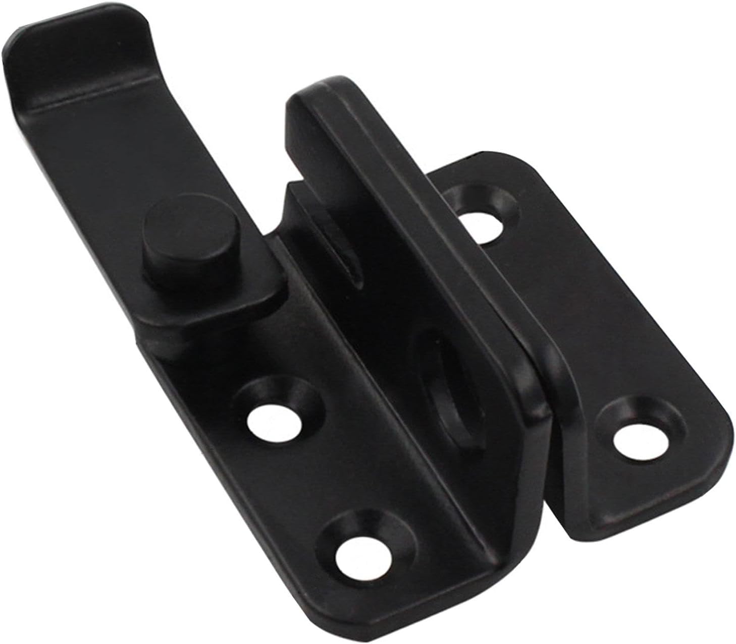 Flip Latch Gate Latch Hardware Safety Door Lock Catch for Barn Garage Window Black S Left Open