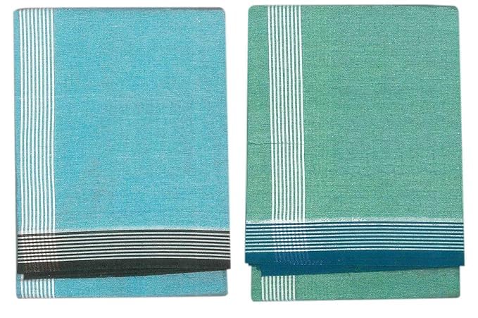 Image of Men's Cotton Lungi | Traditional Indian Wear | Soft & Breathable Checked Lungis for Daily Comfort, Home Wear & Casual Use | Free Size Wrap