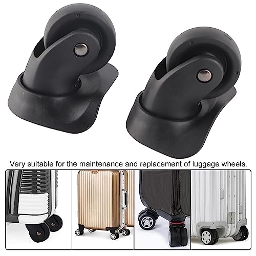 Luggage Wheel, 1 Pair A35 Suitcase Caster Replacement Wheels 360 Degree with Screw Swivel Wheels Suitcase Bag Parts for Travel Box Trolley,2