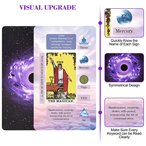 image for XSYLOHXL Tarot Cards for Beginners Tarot Deck with Meanings on Them Tr