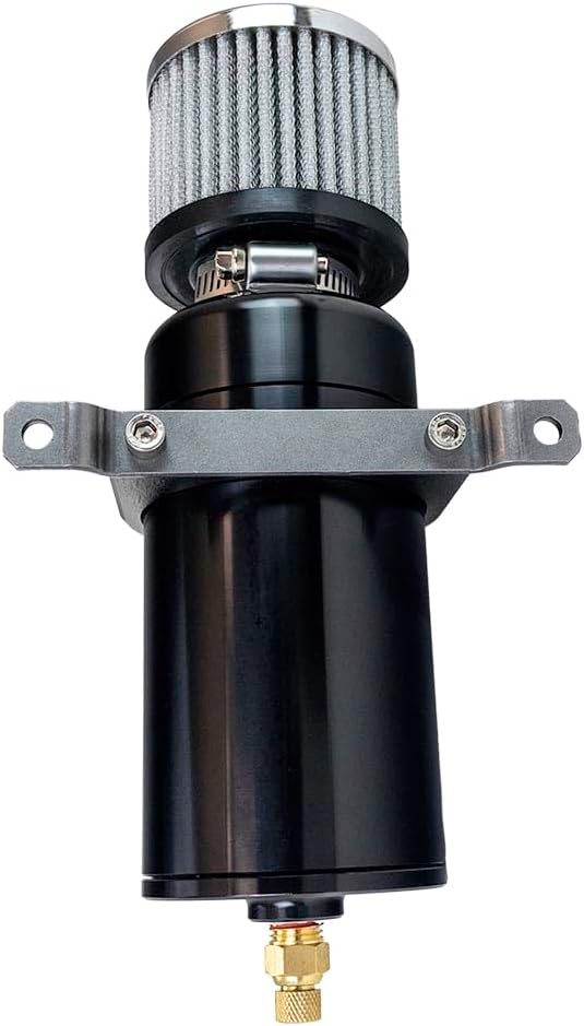 Moroso 85412 Billet Breather Tank Catch Can, Single Inlet, #12AN Male