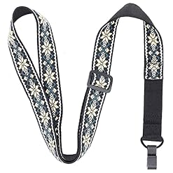 rayzm Sangle pour ukulélé à clipser, sangle en coton tissé Jacquard pour ukulélé, ceinture ukulélé brodée, sangle… - Les Beatles, Paul McCartney, John Lennon, RIngo Starr, George Harrison rayzm Sangle pour ukulélé à clipser, sangle en coton tissé Jacquard pour ukulélé, ceinture ukulélé brodée, sangle… – Image 5