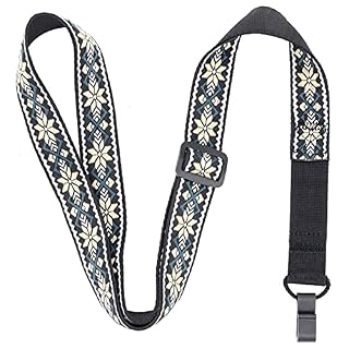 rayzm Sangle pour ukulélé à clipser, sangle en coton tissé Jacquard pour ukulélé, ceinture ukulélé brodée, sangle… - Les Beatles, Paul McCartney, John Lennon, RIngo Starr, George Harrison rayzm Sangle pour ukulélé à clipser, sangle en coton tissé Jacquard pour ukulélé, ceinture ukulélé brodée, sangle… – Image 5