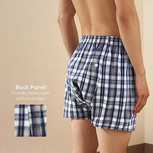 Natural Feelings Classic Boxers Shorts Cotton Woven Mens Underwear Boxers Pack4