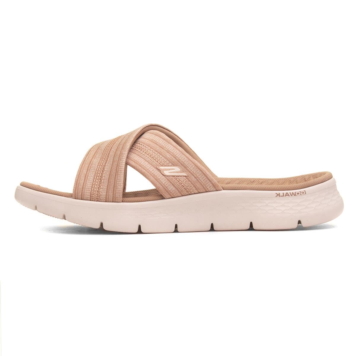 Skechers Women's Go Walk Flex Sandal Impressed, Taupe Textile, 3 UK