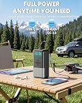 8000A Car Battery Booster Pack, 160PSI Jump Starter with Air Compressor (10L Gas/All Diesel), Portable Power Bank with Auto-Off Tire Inflator, LCD Display, Smart Jumper Cables,Flashlight