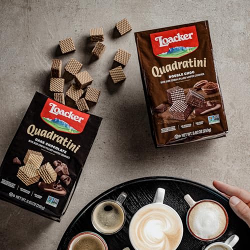 Image of Loacker Quadratini Bundle, Dark Chocolate, Chocolate and Double Chocolate