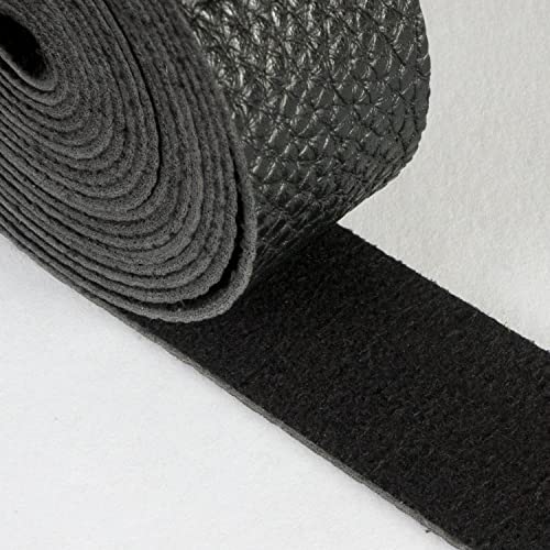 Lychee Pattern Leather Strap | 85 Inches Long | 1 Inch Wide | 1.8Mm Thick | 1 Leather Strip For Diy Craft Projects, Clothing, Jewelry, Wrapping (Black) #TOP2