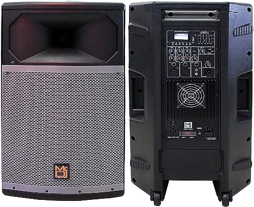 MR DJ PRO115BT PA DJ Powered Speaker PRO PA DJ 15” 2-Way Full-Range Powered/Active DJ Loudspeaker
