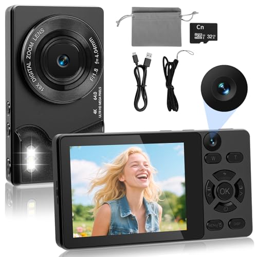 Appareil photo compact 4K 64MP pour immortaliser les souvenirs de vos enfants