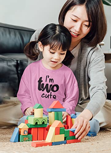 Image of 2nd Birthday Outfits for Toddler Girls im Two Cute Shirt Girl 2 Years Old Second Birthday