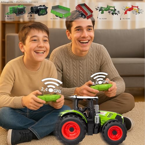 JAMARA 405350 Claas Arion 660 1:16 2,4GHz - Spielzeug Traktor ferngesteuert, RC Traktor f&uuml;r Kinder, Geschenk f&uuml;r Kinder, Detailgetreues Design, Motorsound, Demomodus
