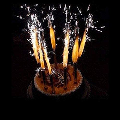 image for kekafu 12 Pcs Birthday Candles, Gold Cake Decorating Candles Used for 