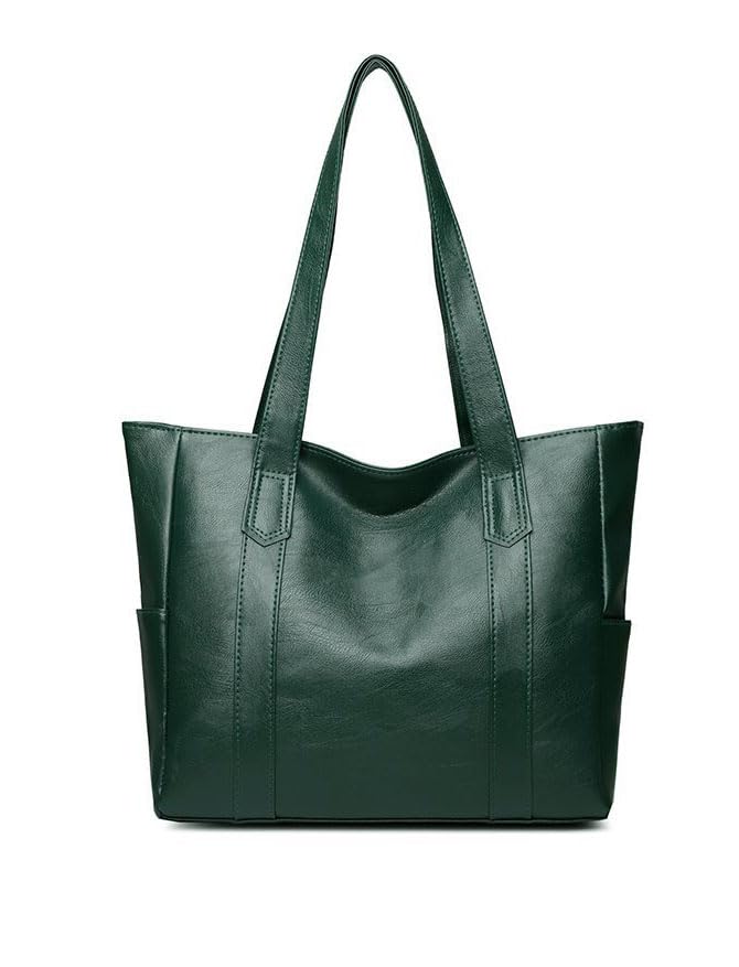YXQSED Bolsos totes para mujer Bolso de mano para mujer Bolsos bandolera para mujer de cuero PU Bolso de hombro para mujer Verde oscuro