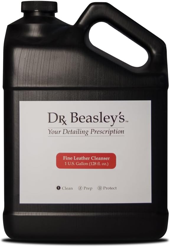 Dr. Beasley's - I11T32 Fine Leather Cleanser - 32 oz. Maintains Natural Finish, Removes Dirt and Grime, Added Protection