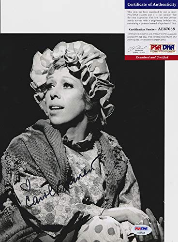 Carol Burnett Signed Autograph 8x10 Photo PSA/DNA COA 3