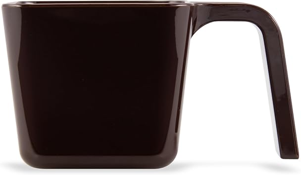Carlisle FoodService Products Portion Scoop, Cup with Handle for Ice and Ingredients in Home and Commercial Kitchen, 16 Oz, 1 Count, Brown