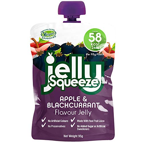 Fruitypot Apple & Blackcurrant Jelly Squeeze Pouches - 16x95g