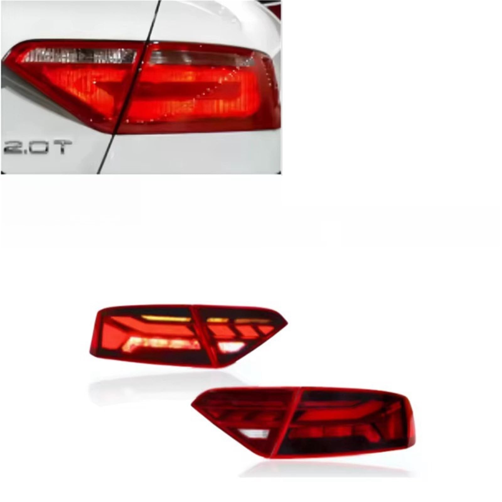 luces de funcionamiento Conjunto luces traseras para A5 2008-2016 S5, luces dinámicas circulación diurna, piezas lámpara para automóvil Luces Remolque