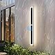 ANKBOY Außenwandleuchten mit Bewegungsmelder, LED Wandleuchte Aussen Wasserdicht IP65 Villa Wandlampe Lange, Anthrazit Metall Modern Aussenlampe Naturweiß 4500K für Gärten Garage (80cm)