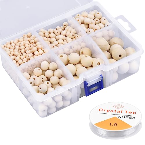 30 Perline Di Legno Naturali Da 40mm - Per Bracciali, Collane E Lavoretti Fai Da Te - Foto 7