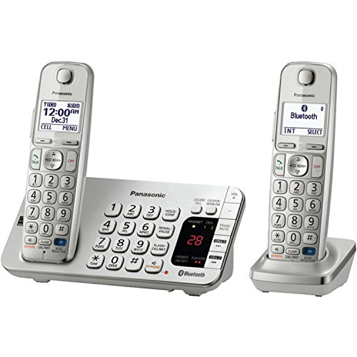 Panasonic Kx-Tge272S Link2Cell Bluetooth Phone With Answering Machine And Set Of 2 Cordless Handsets (Discontinued By Manufacturer) #TOP5
