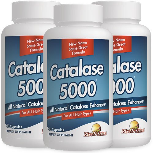 Rise-N-Shine Suplemento para cabelos com catalase, saw palmetto, biotina, Fo-Ti e PABA, 5000 unidades, 180 cápsulas