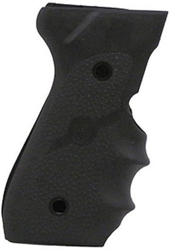 Hogue Empuñadura de goma sobremoldeada para Beretta serie 92 / 96 con ranuras para los dedos, color negro - 92000