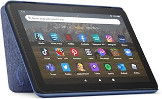 Funda para tablet Amazon Fire HD 8 (solo compatible con el tablet de 12.ª generación, modelo de 2022), color azul vaquero