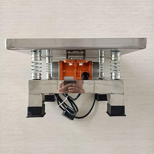 Vista 7 de Mesa vibratoria de hormigón Banco de pruebas de vibración, bloque de prueba, plataforma de vibración, acero inoxidable, mini mesa de vibración