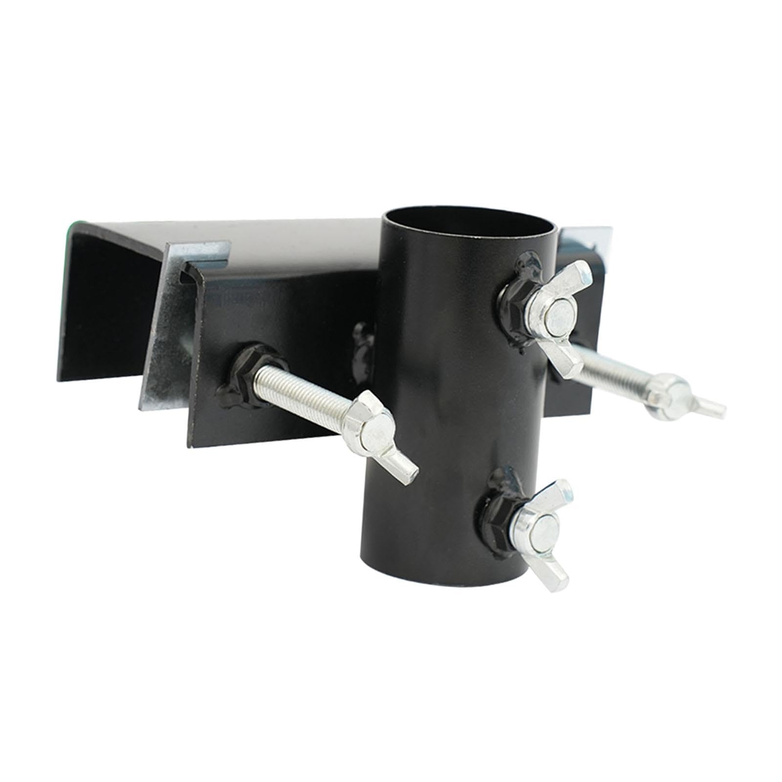 Support parasol réglable en métal résistant pour fixation verticale