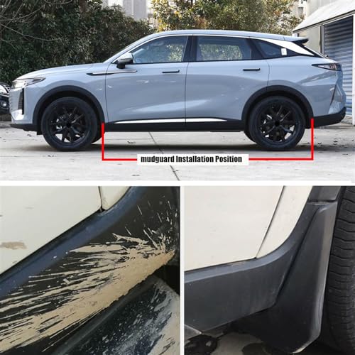 Guardabarros para coche EXEED RX 2023 evitan salpicaduras y daños 5