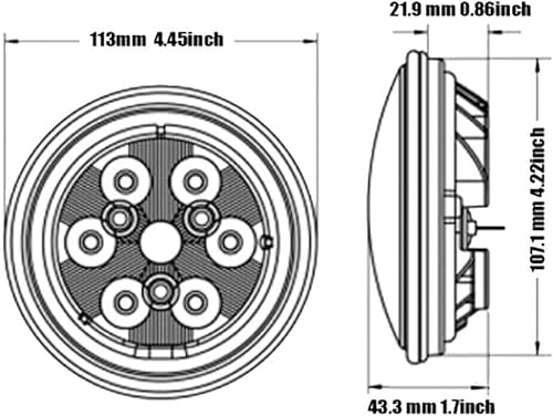 Miniatura 5 de 12X Flashing Cab + Hood + Fender LED tractor headLights and warning lights, Par36 Lights Compatible with John Deere 4040 4240 4440 4640 4840