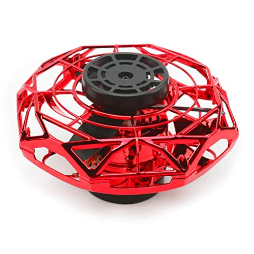 Mini Drohnen Für Kinder, Manuelle Drohnen Für Mini Flugspielzeuge Mit LED Licht, Handbetriebene UFO Quadcopter Drohnen, 360 ° Drehbare