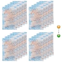 10 g x 20 Packunge Silicagel Beutel,Feuchtigkeit Absorber Trockenmittel Silica gel mit Indikator für Schrankentfeuchter Badezimmer,Feuchtigkeitsaufnahmerate von 30% Erreichen