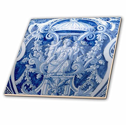 12 Inch Ceramic Tile - Blue and White Delft Dutch