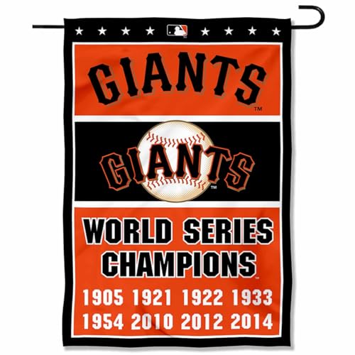 San Francisco Giants 8-Time World Series Champions Double Sided Garden Flag