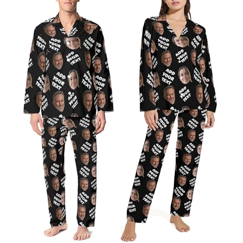 Personalized Pajamas With Photo - Custom Face Pajamas for Men and Women