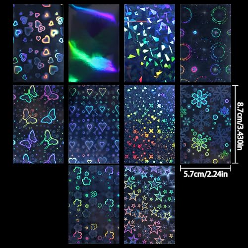 100 Stück Transparente Kartenhüllen Sammelkarten Hüllen Kartenhülle Für Sportkarten Fußballkarten Regenbogen Stern Herz Blume Karten Hüllen Kreditkartenhülle Ausweishülle Karten Schutzhülle